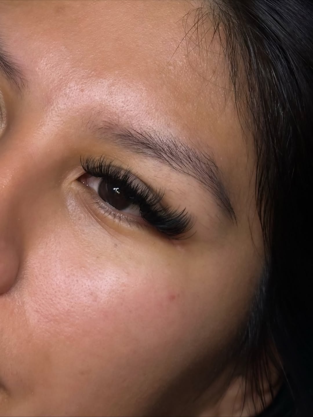 Lash extensions nærbillede – Beauty Room CPH